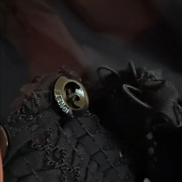 Fendi Black Smocked Top - Picture 6 of 9